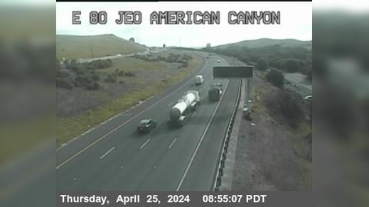 Creston › East: TV829 -- I-80 : East Of American Canyon Road Traffic Camera