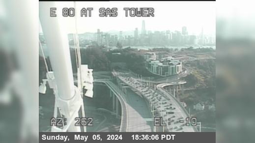 San Francisco: TVD33 -- I-80 : Bay Bridge SAS Tower West Traffic Camera