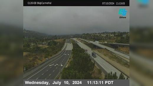 San Diego › East: C135) SR-56 : Carmel Valley Road Traffic Camera