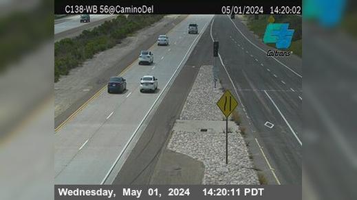 Traffic Cam Torrey Highlands › West: C138) SR-56 : Camino Del Sur Player