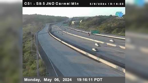 Traffic Cam San Diego › South: C 051) I-5 : Carmel Mountain Road_T Player
