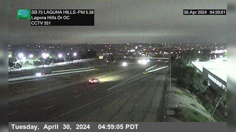 Aliso Viejo › South: SR-73 : South of Laguna Hills Drive Overcross Traffic Camera