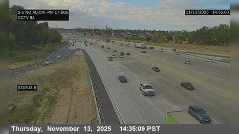 Mission Viejo › North: I-5 : Alicia Parkway Traffic Camera