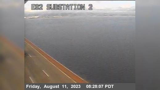 Foster City: TVE03 -- SR-92 : San Mateo Bridge Substation Traffic Camera