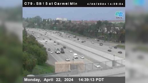 Traffic Cam San Diego › North: C079) SB 15 : Carmel Mountain Road Player