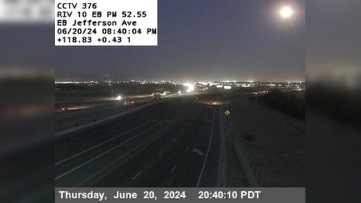 Traffic Cam Indio › West: I-10 : (376) East of Jefferson Player