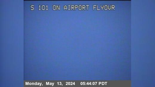 South San Francisco › South: TV401 -- US-101 : On Airport Flyover Structure Traffic Camera