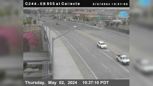 Traffic Cam San Diego › East: C 244) I-905 : Caliente Player