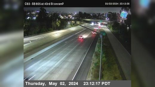 Traffic Cam National City › South: C093) SB 805 : Division Street (on ramp Player