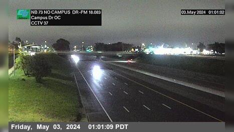 Santa Ana Country Club › North: SR-73 : North of Campus Drive Overcross Traffic Camera