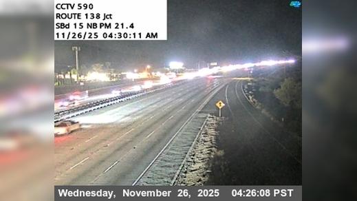 Traffic Cam Cajon Junction › North: I-15 : (590) Jct. 138 Player
