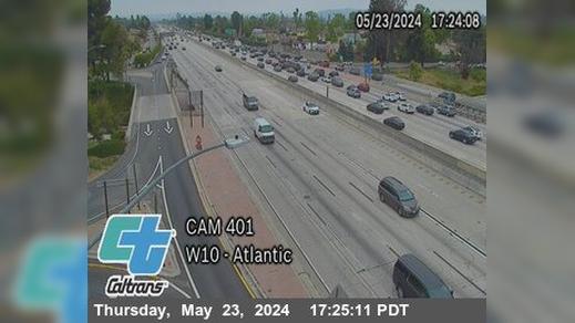 Traffic Cam Alhambra › West: I-10 : (401) West of Atlantic Blvd Player