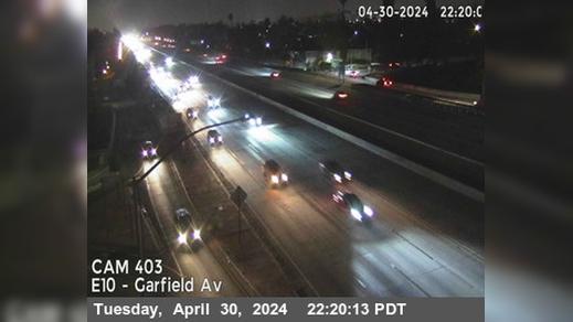 Traffic Cam Alhambra › East: I-10 : (403) Garfield Ave Player