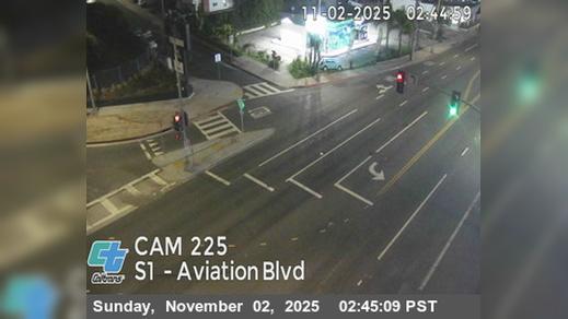 Hermosa Beach › South: SR-1 : (225) Aviation Blvd Traffic Camera