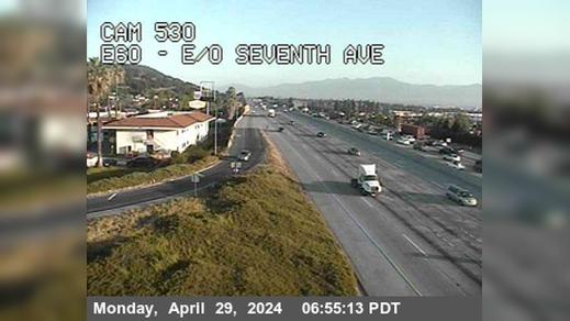Traffic Cam Hacienda Heights › East: SR-60 : (530) East of Seventh Ave Player