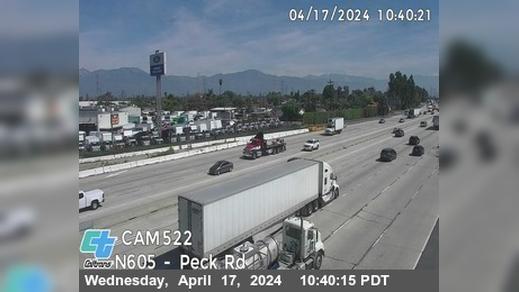 Traffic Cam Industry › North: I-605 : (522) Peck Rd (South of I-605 Player