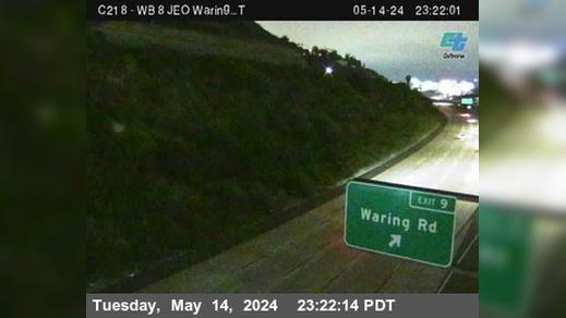 Grantville › West: C218) I-8 : East Of Waring T Traffic Camera