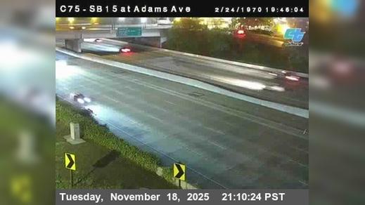 Traffic Cam Kensington › South: C 075) I-15 : Adams Avenue Player