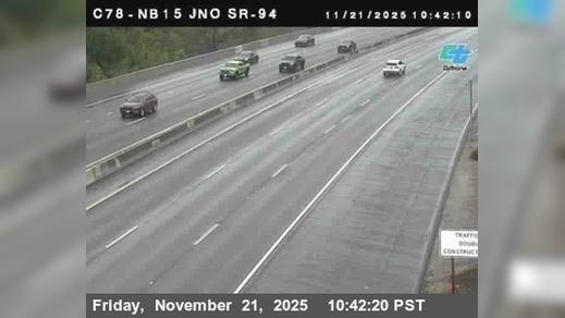Traffic Cam Bayridge › North: C 078) I-15 : SR-94 Player