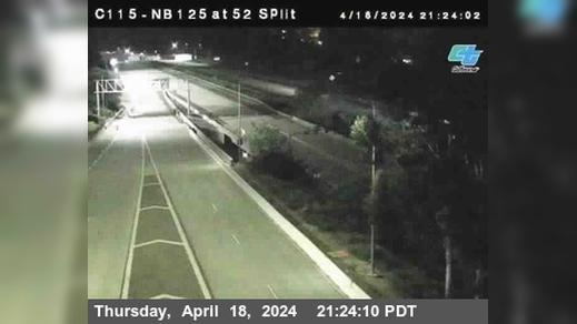 Santee › North: C115) SR-125 : SR-52 Traffic Camera