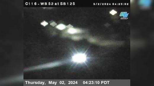 Santee › West: C116) SR-52 : Just East Of SR-125 Traffic Camera