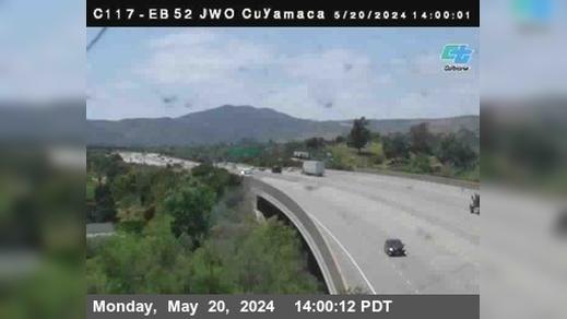 Traffic Cam Santee › East: C117) SR-52 : Just West Of Cuyamaca Street Player