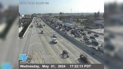 Bandini › North: I-710 : (282) Washington Blvd Traffic Camera