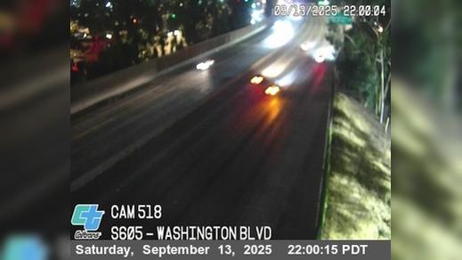 West Whittier › South: I-605 : (518) Washington Blvd Traffic Camera