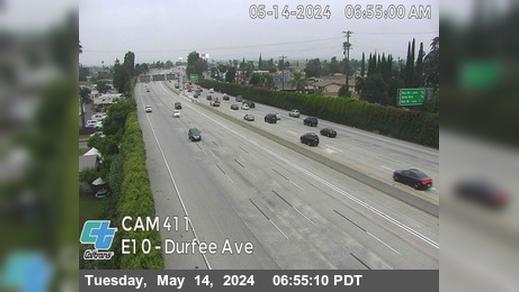 Traffic Cam Whittier Narrows › East: I-10 : (411) Durfee Ave Player