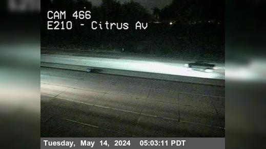 Azusa › East: I-210 : (466) Citrus Ave Off-Ramp Traffic Camera