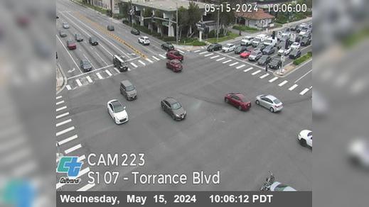 Traffic Cam Torrance › South: SR-107 : (223) - Blvd Player