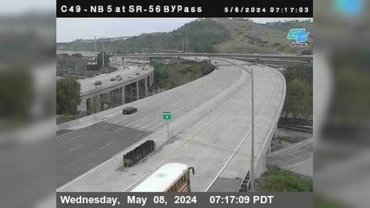Torrey Pines › North: C 049) I-5 : SR-56 Bypass Traffic Camera
