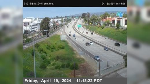 Old Town › South: C 010) I-5 - Avenue Traffic Camera