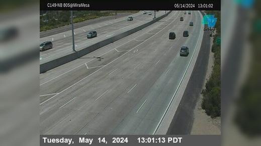 San Diego › North: C149) I-805 : Mira Mesa Boulevard Traffic Camera