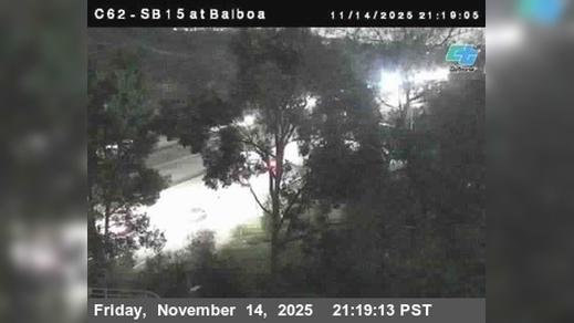Traffic Cam Tierrasanta › South: C062) I-15 : Balboa Avenue Player