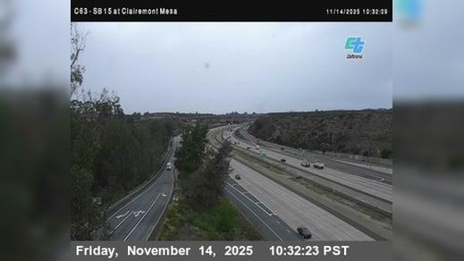 Traffic Cam Tierrasanta › South: C063) SB 15: Clairemont Mesa Boulevard Player