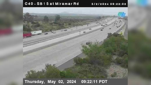 San Diego › South: C040) SB 15 : Miramar Road Traffic Camera