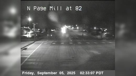 Traffic Cam Palo Alto › North: T029N -- SR-82 : Page Mill Road - Oregon Expressway Player