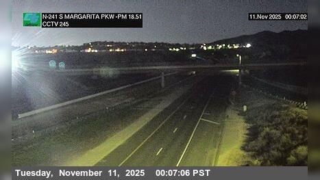 Rancho Santa Margarita › North: SR-241 : North of Santa Margarita Parkway Undercross Traffic Camera