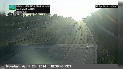Traffic Cam Rancho Santa Margarita › North: SR-241 : 30 Meters South of Melinda Road Undercross Player