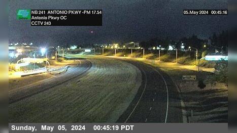 Rancho Santa Margarita › North: SR-241 : North of Antonio Parkway Overcross Traffic Camera
