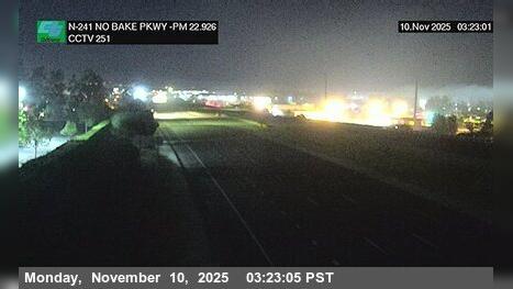 Foothill Ranch › North: SR-241 : 310 Meters North of Bake Parkway Overcross Traffic Camera