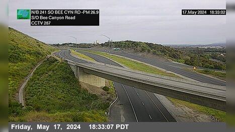 Portola Springs › North: SR-241 : 750 Meters South of Bee Canyon Road Traffic Camera