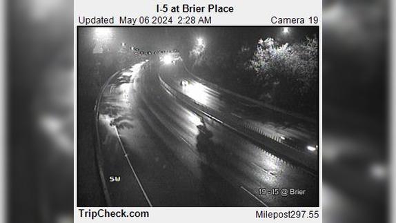 Burlingame: I-5 at Brier Place Traffic Camera