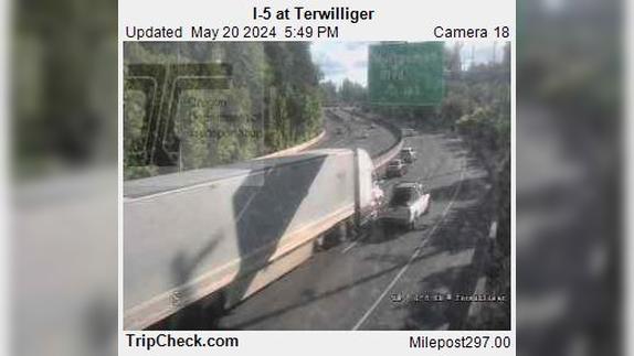 Burlingame: I-5 at Terwilliger Traffic Camera