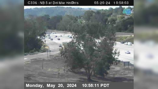 San Diego › North: C336) NB 5 : Del Mar Heights Traffic Camera