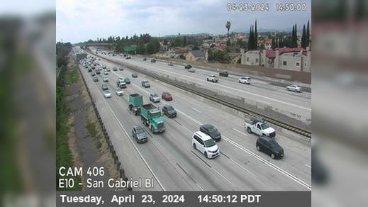 South San Gabriel › East: I-10 : (406) San Gabriel Blvd Traffic Camera