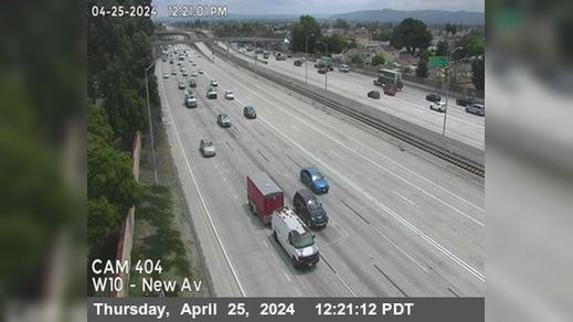 San Gabriel › West: I-10 : (404) New Ave Traffic Camera