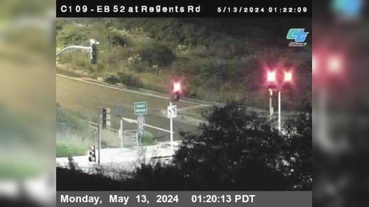 San Diego: C109) SR-52 : Regents Road UC Traffic Camera
