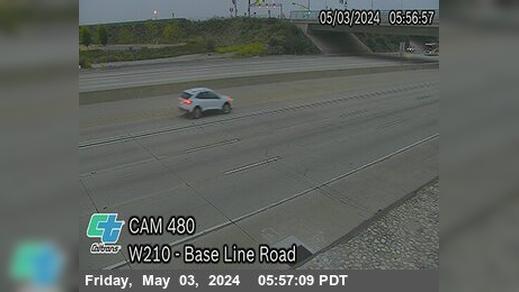 Traffic Cam Claremont › West: I-210 : (480) Base Line Road Player
